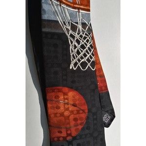Meeting Street Basketball Novelty Silk Tie